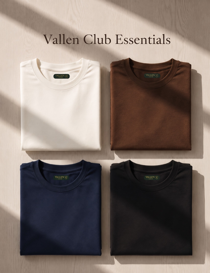Camiseta Masculina Algodão Egípcio Slim | Vallen Club