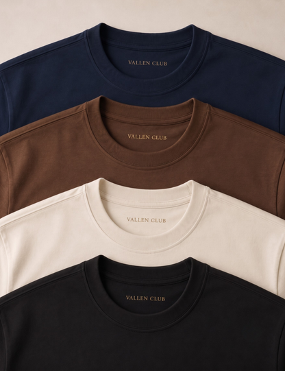 Camiseta Masculina Algodão Egípcio Slim | Vallen Club