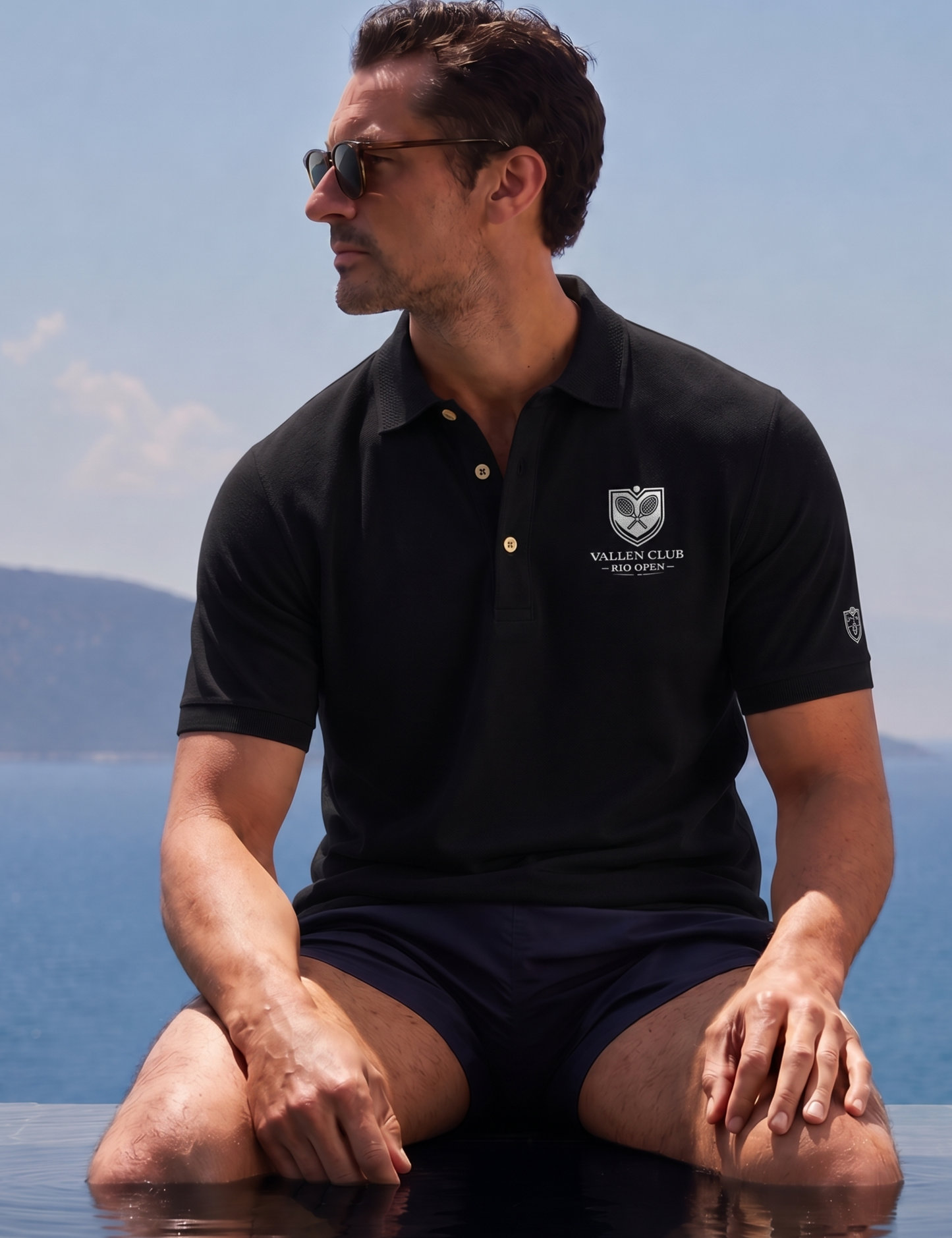 Polo Masculina Piquet Algodão Pima Slim | Vallen Club