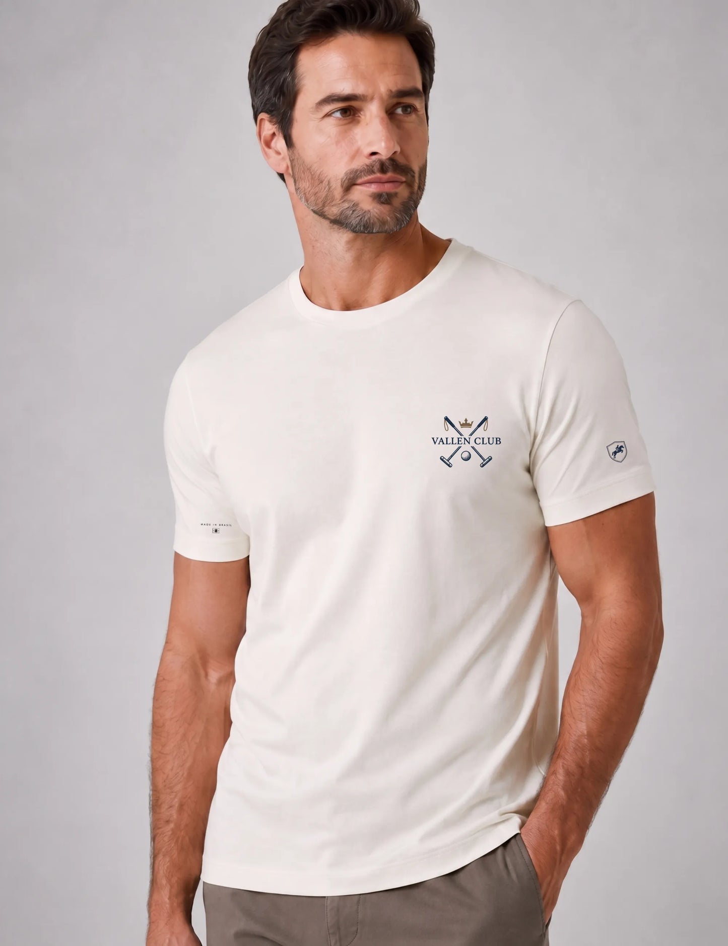 Camiseta Masculina Algodão Egípcio Polo Club | Vallen Club