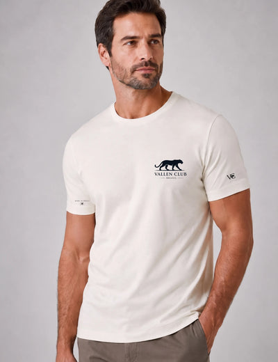 Camiseta Masculina Algodão Egípcio Noir Panther | Vallen Club