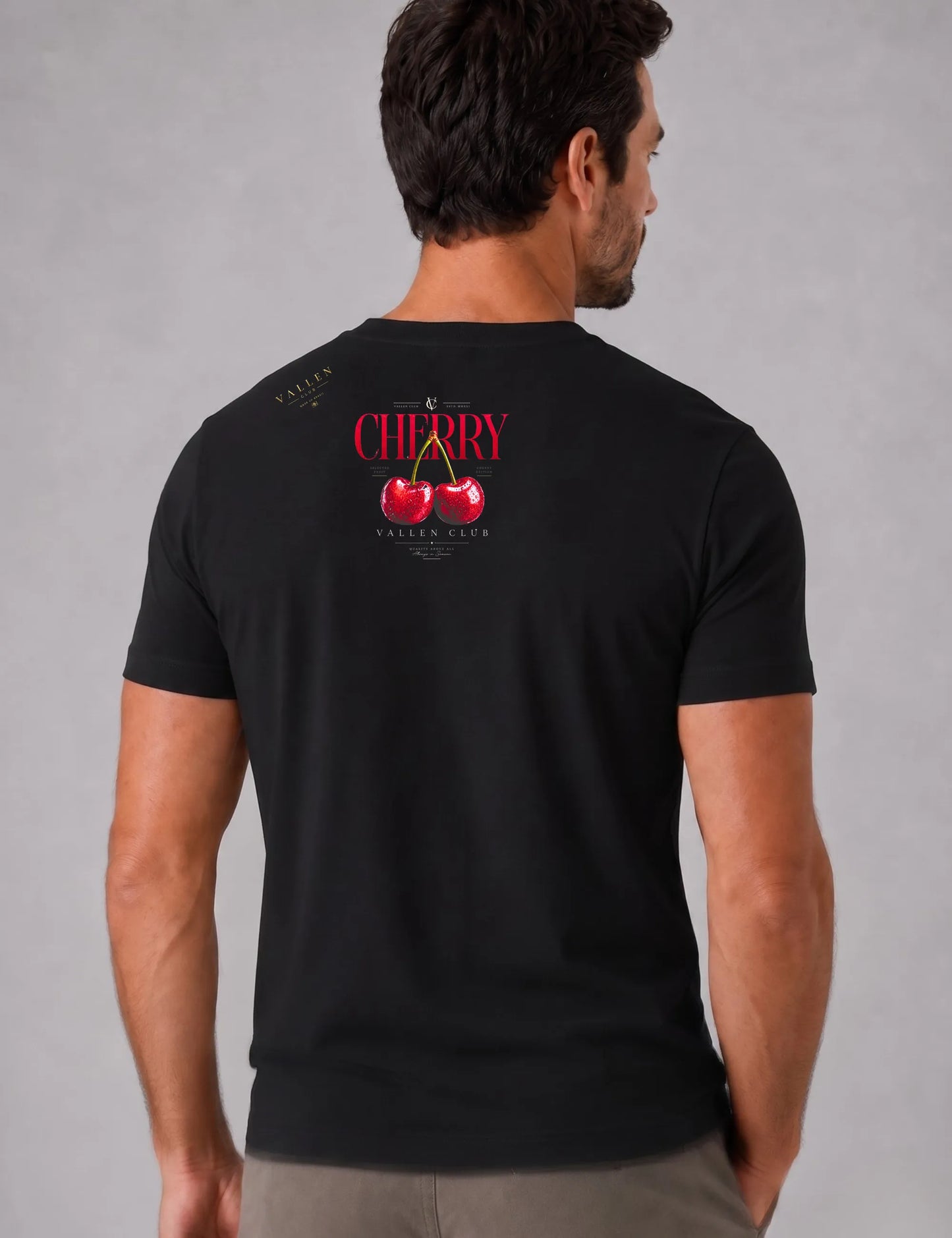 Camiseta Masculina Algodão Egípcio Cerise Club | Vallen Club