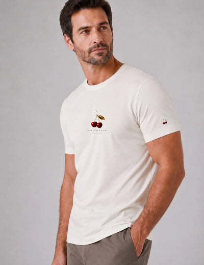 Camiseta Masculina Algodão Egípcio Cerise Club | Vallen Club