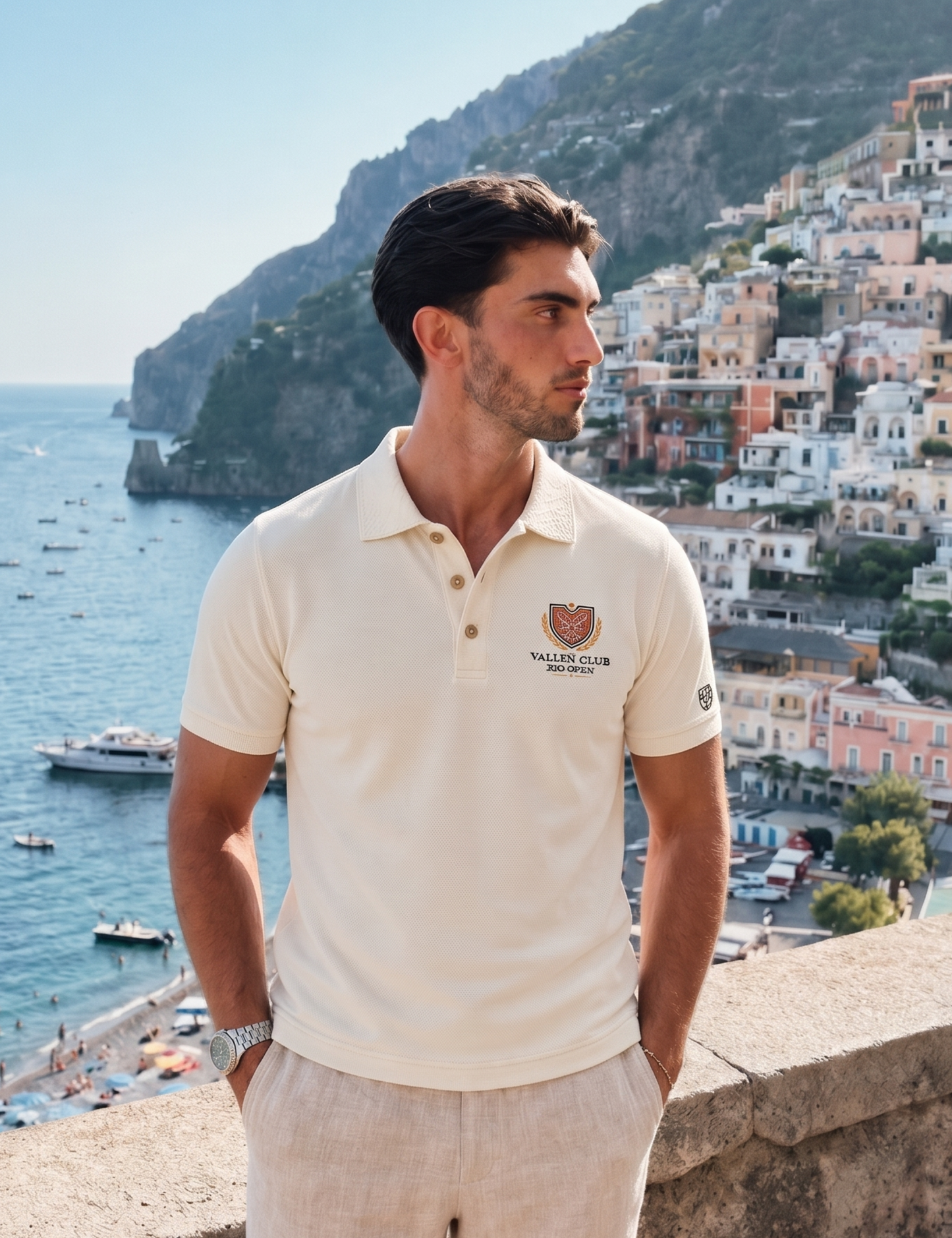Polo Masculina Piquet Algodão Pima Slim | Vallen Club
