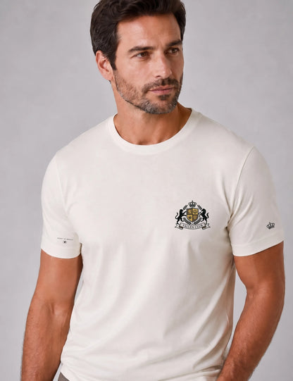 Camiseta Masculina Algodão Egípcio Royal Crest | Vallen Club