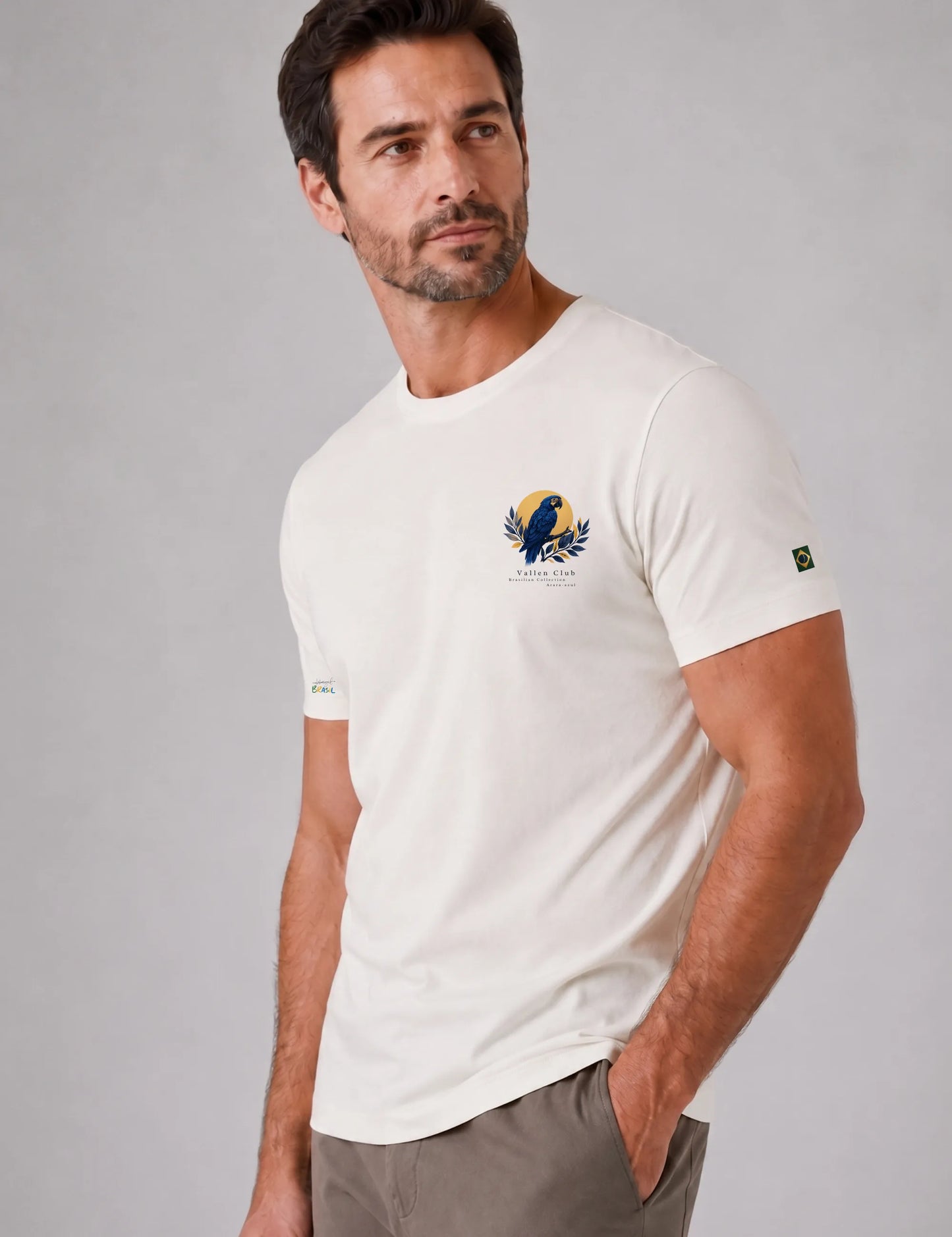 Camiseta Masculina Algodão Egípcio Terra Nobre | Vallen Club