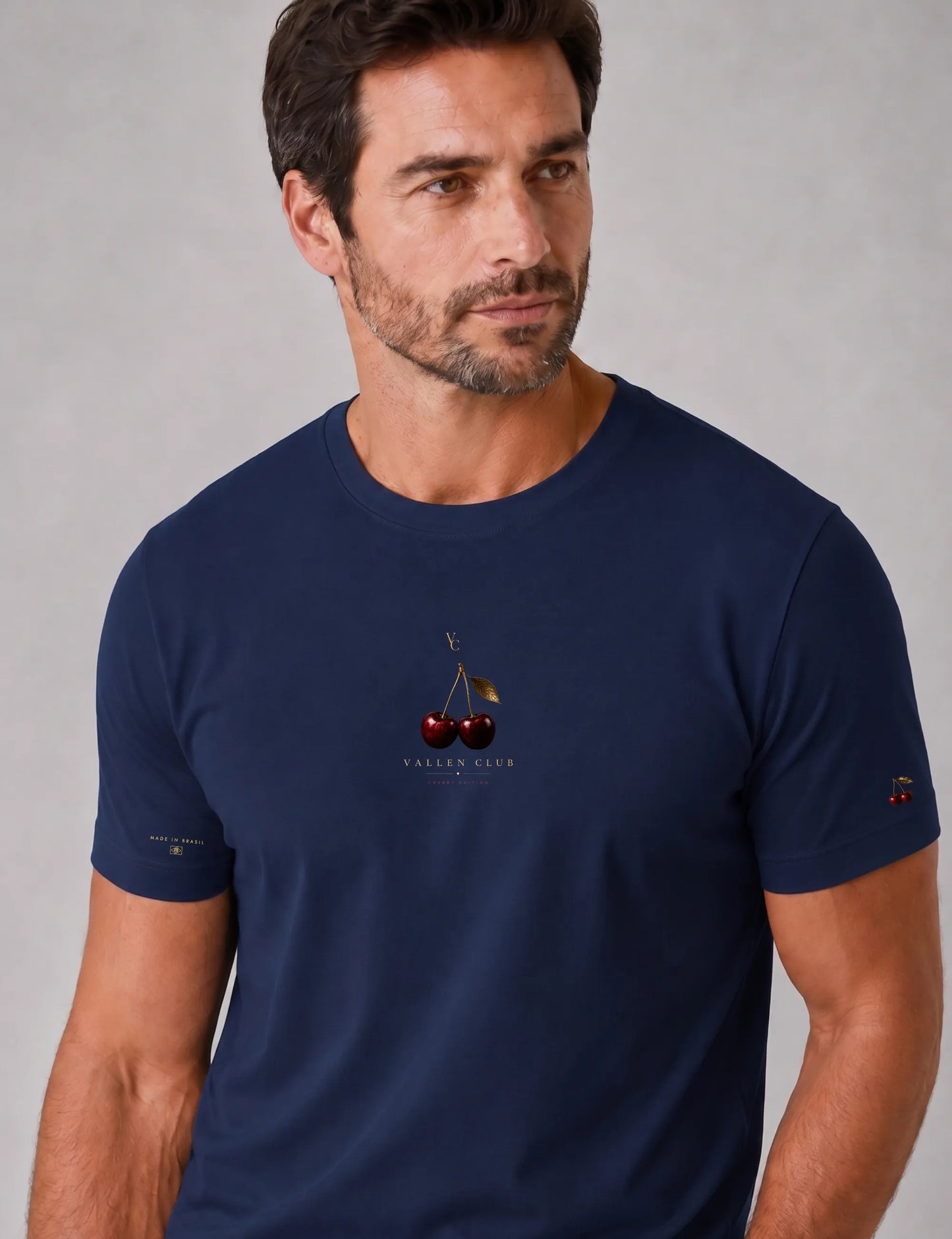 Camiseta Masculina Algodão Egípcio Cerise Club | Vallen Club