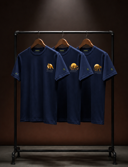 Kit 3 Camisetas Estampadas Brasil Model em Algodão Egípcio - Preta | Vallen Club